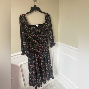 Floral Black Dress by Baltic Born